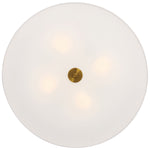 LED Flush Mount Ceiling Light, 34W, 120V, Antique Brushed Brass Finish, Mid Town Collection