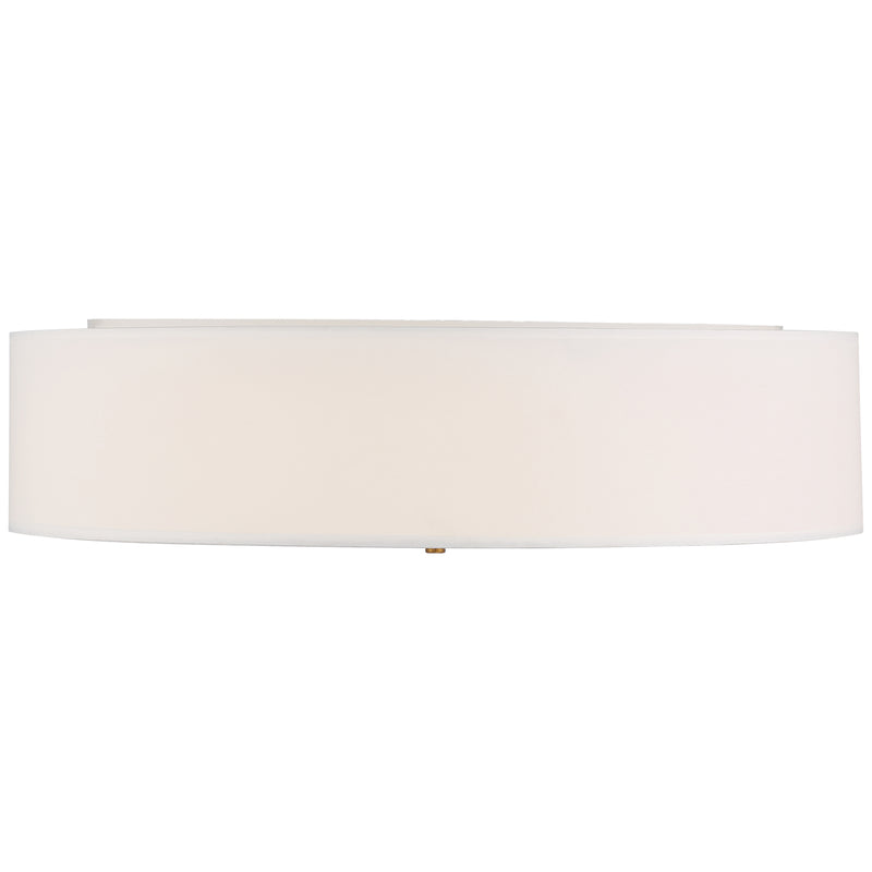 LED Flush Mount Ceiling Light, 34W, 120V, Antique Brushed Brass Finish, Mid Town Collection