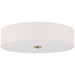 LED Flush Mount Ceiling Light, 34W, 120V, Antique Brushed Brass Finish, Mid Town Collection