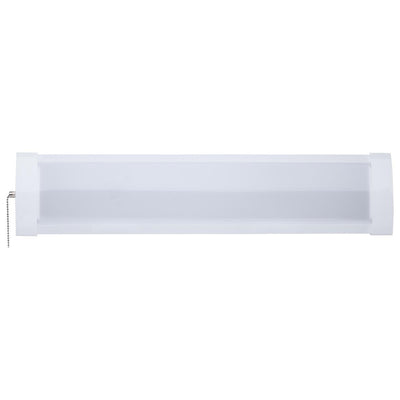 LED 2 Foot Ceiling Wrap with Pull Chain; 20 Watts; 27K/30K/35K/40K/50K CCT Selectable; White Finish; 120 Volt