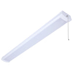 LED 4 Foot Ceiling Wrap with Pull Chain; 39 Watts; 27K/30K/35K/40K/50K CCT Selectable; White Finish; 120 Volt