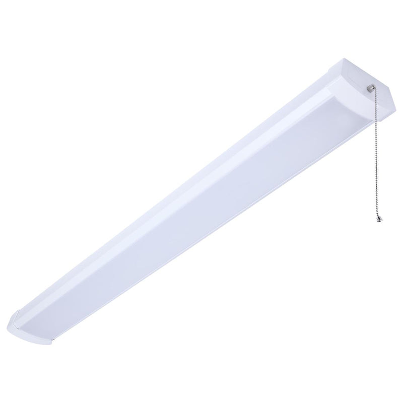 LED 4 Foot Ceiling Wrap with Pull Chain; 39 Watts; 27K/30K/35K/40K/50K CCT Selectable; White Finish; 120 Volt