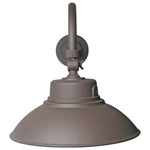 LED Gooseneck Fixture, Wattage and CCT Selectable, 5500 Lumen Max, Integrated Photocell, 120-277V, Finish Bronze