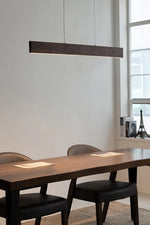 39" LED Linear Fixture, 1795 Lumens, 3000K, 20W, 100-240V, Walnut Wood Finish