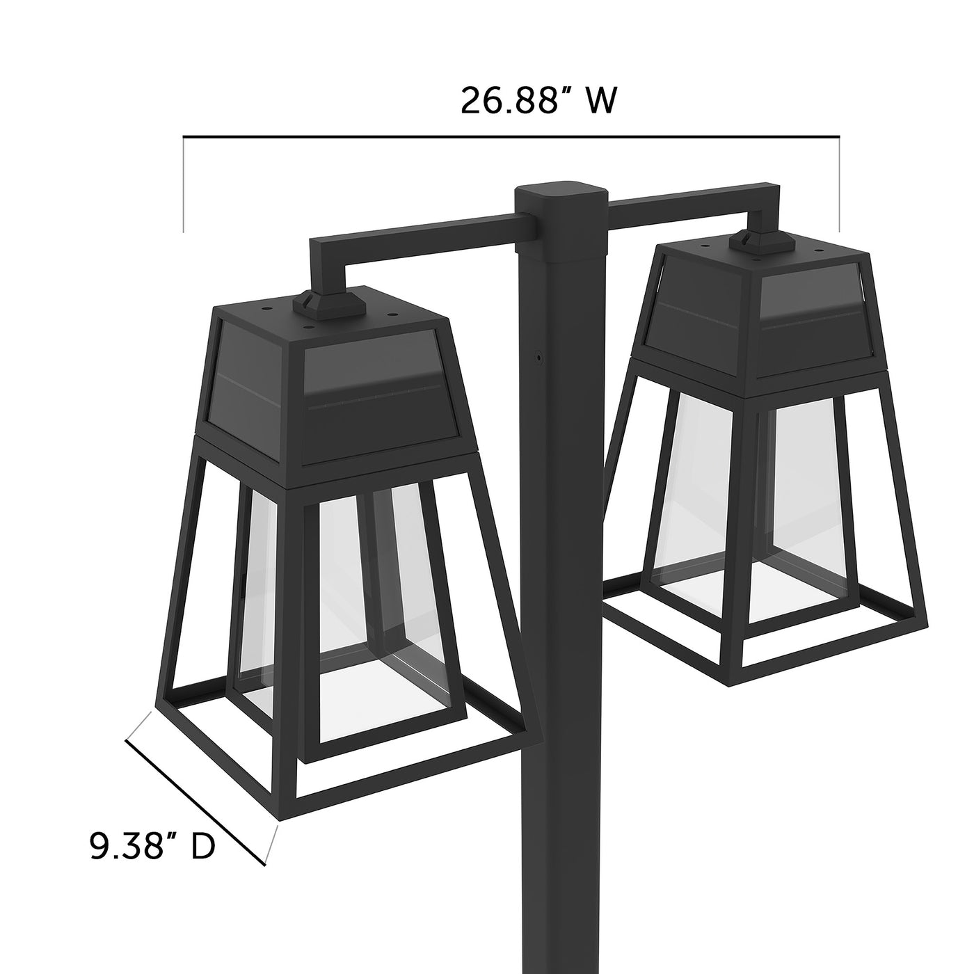 Aria Solar Post Light - Double