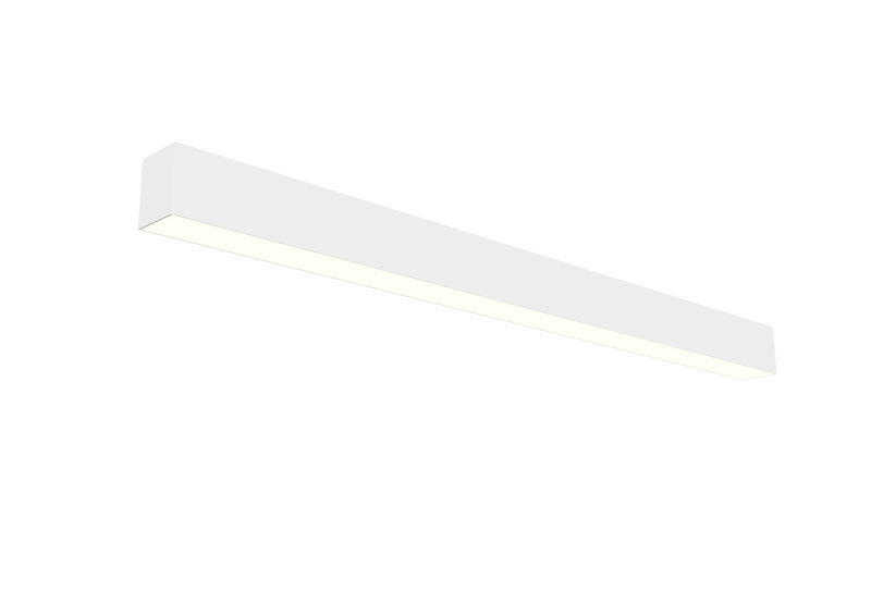 6 FT LED Direct/Indirect Suspended Linear Fixture G2, 7000 Lumen Max, Wattage and CCT Selectable, 120-277V, Black or White Finish