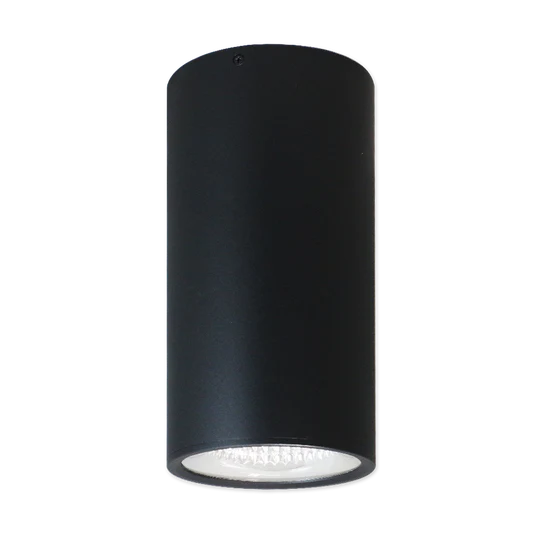 6" LED Architectural Cylinder Light Fixture, 2200 Lumens, 25W, CCT Selectable, 120-277V, Black Finish