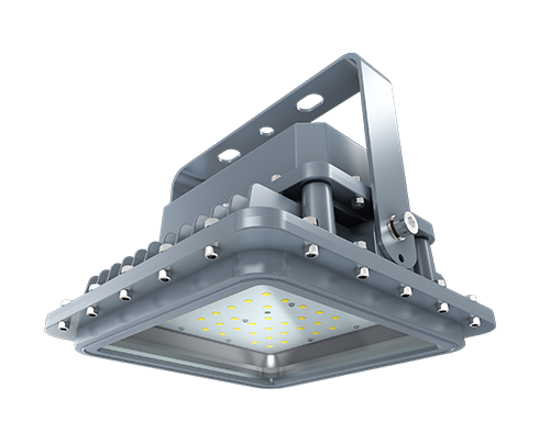 LED Explosion Proof Hazardous Location Light, Class 1 Division 1, 11200 Lumens, 80W, 5000K, 100-277V, D Series