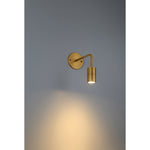 1 Light LED Wall Or Ceiling Spotlight, 500 Lumens, 6W, 3000K, 120V, Antique Brushed Brass Finish, Cafe Dual Mount Collection