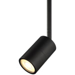 1 Light LED Wall Or Ceiling Spotlight, 6W, 120V, Matte Black Finish, Cafe Dual Mount Collection