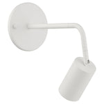 1 Light LED Wall Or Ceiling Spotlight, 500 Lumens, 6W, 3000K, 120V, Matte White Finish,Cafe Dual Mount Collection