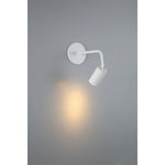 1 Light LED Wall Or Ceiling Spotlight, 500 Lumens, 6W, 3000K, 120V, Matte White Finish,Cafe Dual Mount Collection