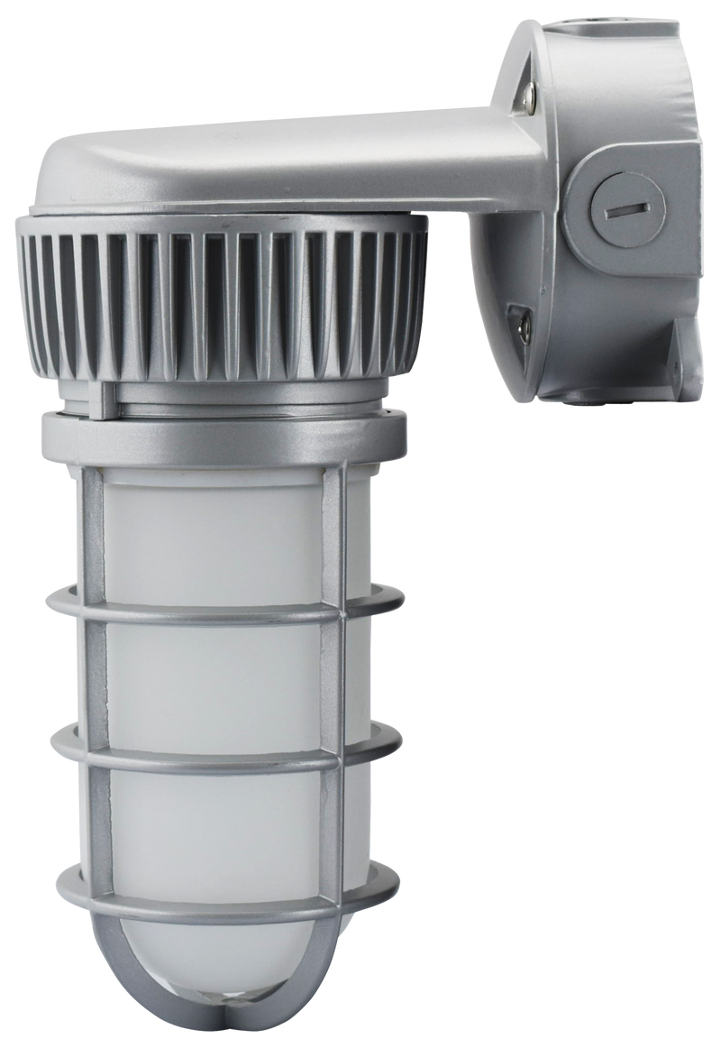 LED Vapor Tight Jelly Jar, 20W, 1,713 Lumens, 120-277V, 3000K or 4000K CCT, Wall or Ceiling Mount