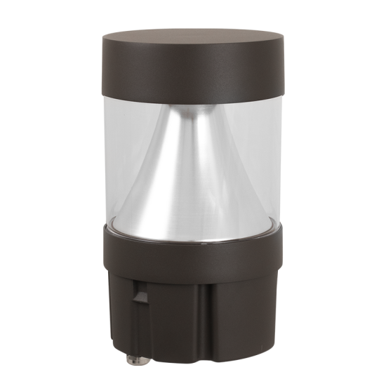 LED SPEC-SELECT™ Bollard Round, Flat Top Cone, 3360 Lumen Max, Wattage and CCT Selectable, 120-277V