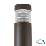 LED SPEC-SELECT™ Bollard Round, Flat Top, Louver, 2860 Lumen Max, Wattage and CCT Selectable, 120-277V