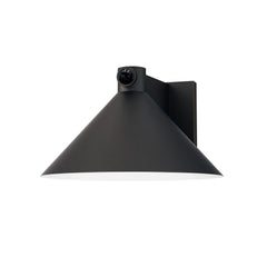 Conoid Large LED Outdoor Wall Sconce W/ Dusk-Dawn