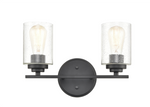 Millennium Lighting, 2 Light, Vanity Light, Available in Satin Nickel, Chrome and Matte Black Finishes