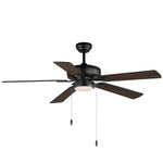 52" Super-Max Fan w/ LED Light Kit - Black, White or Nickel