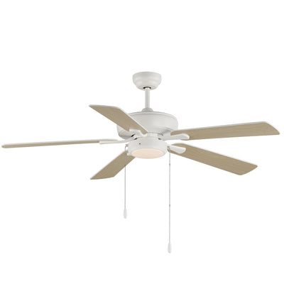 52" Super-Max Fan w/ LED Light Kit - Black, White or Nickel