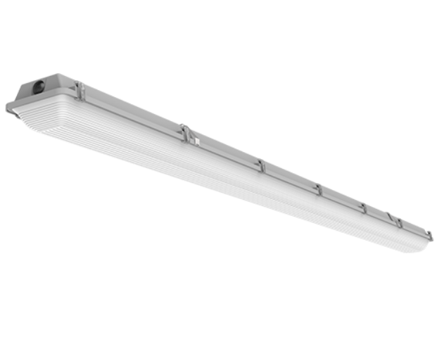 8FT Vapor Tight Fixture, 6000-24000 Lumens, Ribbed Frosted Acrylic Lens, 3000K, 3500K, 4000K, or 5000K, 120-277V