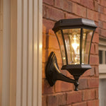 Victorian LED Solar Post Light, 150 Lumens, CCT Selectable 2700K, White or Black Finish, 3 Mounting Options Included