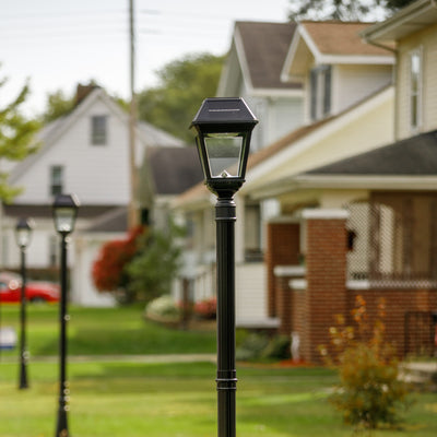 Gama Sonic Imperial III Commercial Solar Post Light, 300 Lumens, CCT Selectable 2700K/6000K