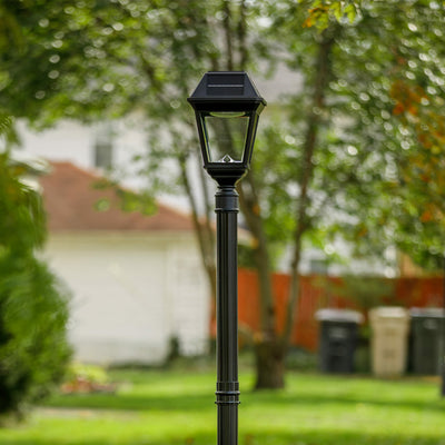 Gama Sonic Imperial III Commercial Solar Post Light, 300 Lumens, CCT Selectable 2700K/6000K