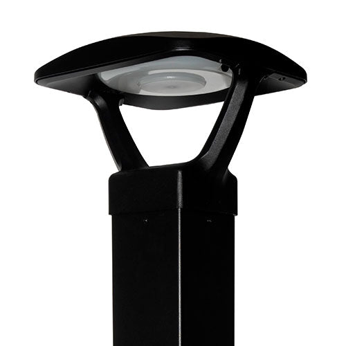 42" Round or Square Aeroform Bollard, 3,318 Lumen Max,12W, 17W, or 25W, 5000K, 120-277V, Bronze Finish