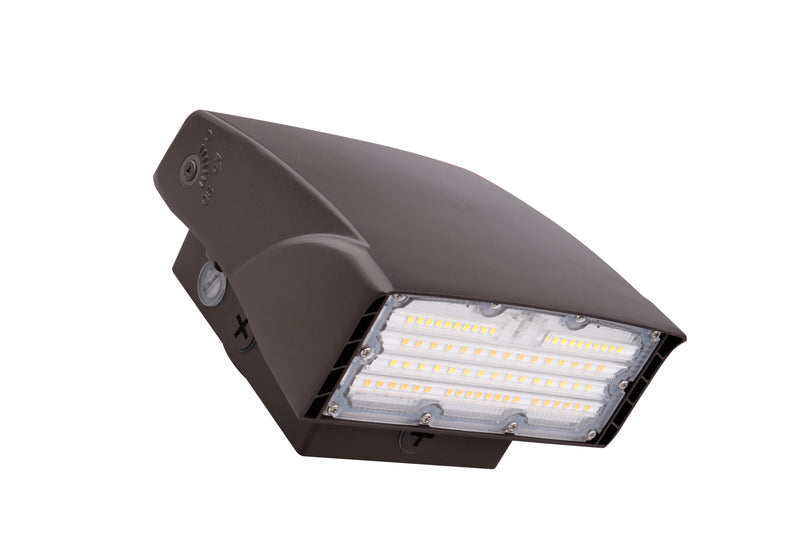 LED Adjustable Wall Pack, 4050 Lumen Max, Wattage and CCT Selectable, Integrated Photocell,120-277V