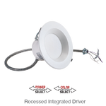 Advanta LED 8 Inch Recessed Downlight, 2,600 Lumens, Wattage Selectable: 16.5W/23W/29W, CCT Selectable: 3000K/4000K/5000K, 120-277V