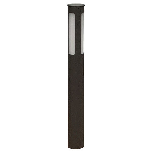 40" LED Amber Bollard, 18W, 1400K, 120-277V, Black