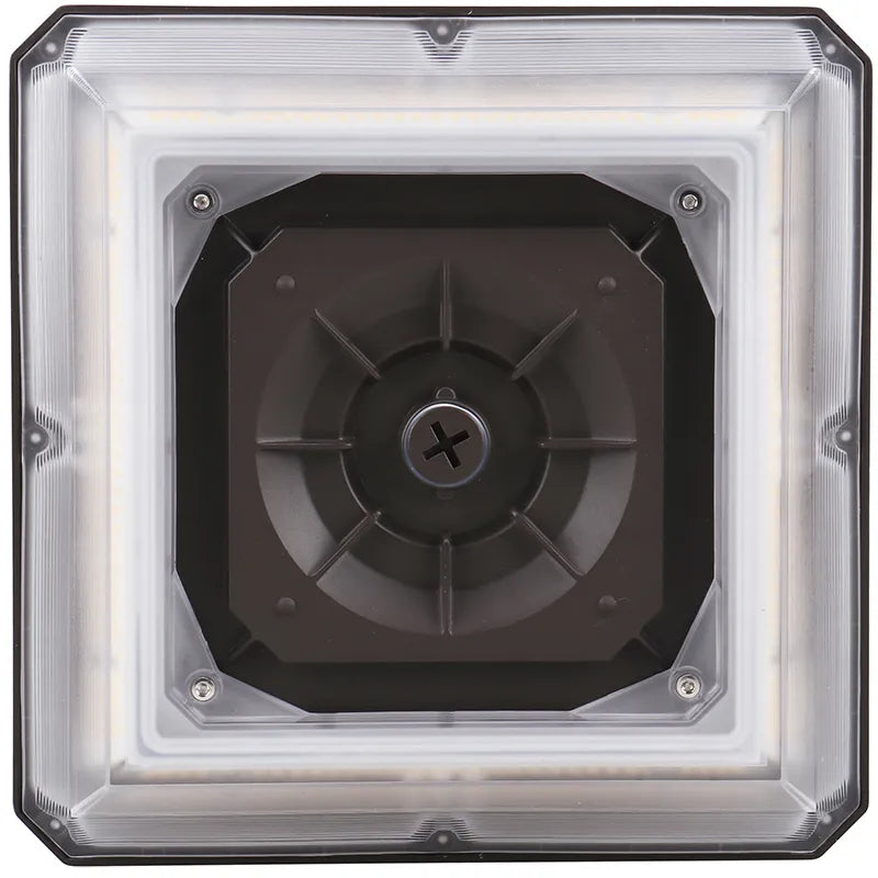 LED Angled-Beam Garage Canopy Light, 10500 Lumen Max, CCT and Wattage Selectable, 120-277V