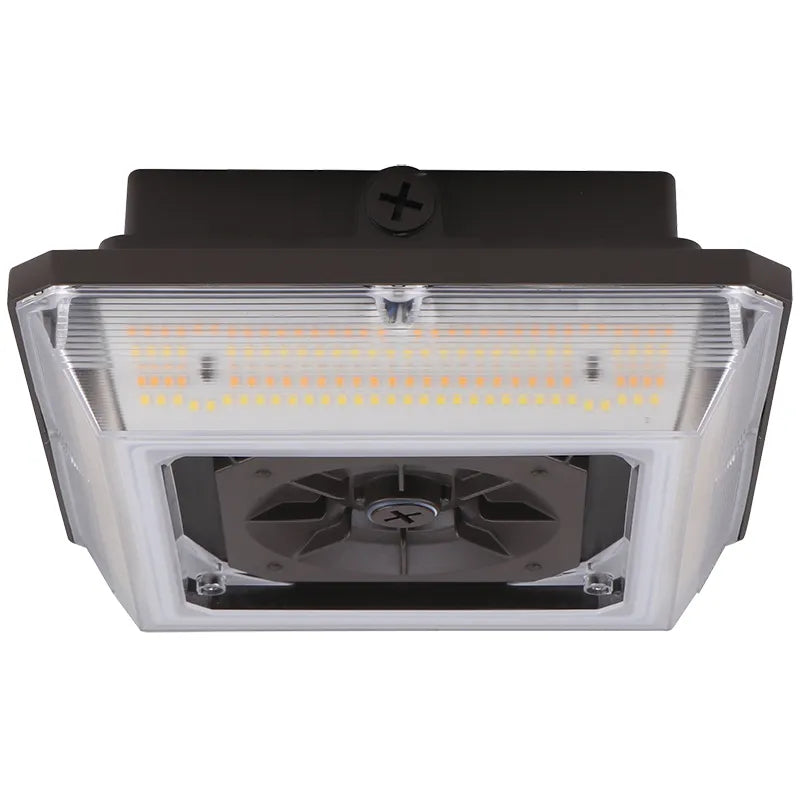 LED Angled-Beam Garage Canopy Light, 10500 Lumen Max, CCT and Wattage Selectable, 120-277V