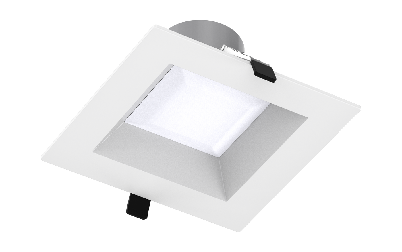 6" LED Square Commercial Downlight, 3150 Lumen Max, Wattage & CCT Selectable, 120-277V