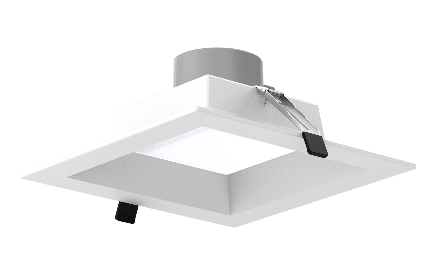 8" LED Square Commercial Downlight, 3675 Lumen Max, Wattage & CCT Selectable, 120-277V