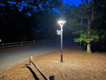 LED Solar Pathway Post Top Light, 2500 Lumens, 3000K or 4000K