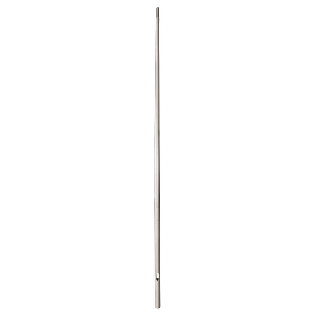 Quick Ship - 12 Foot Round Tapered Direct Burial Aluminum Light Pole, Dark Natural Aluminum Finish