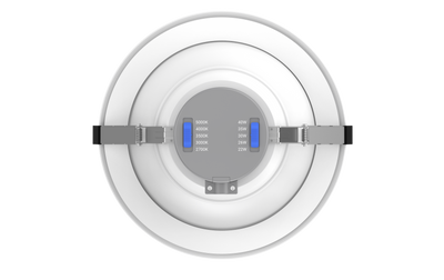 10" LED Round Commercial Downlight, 4800 Lumen Max, Wattage & CCT Selectable, 120-277V