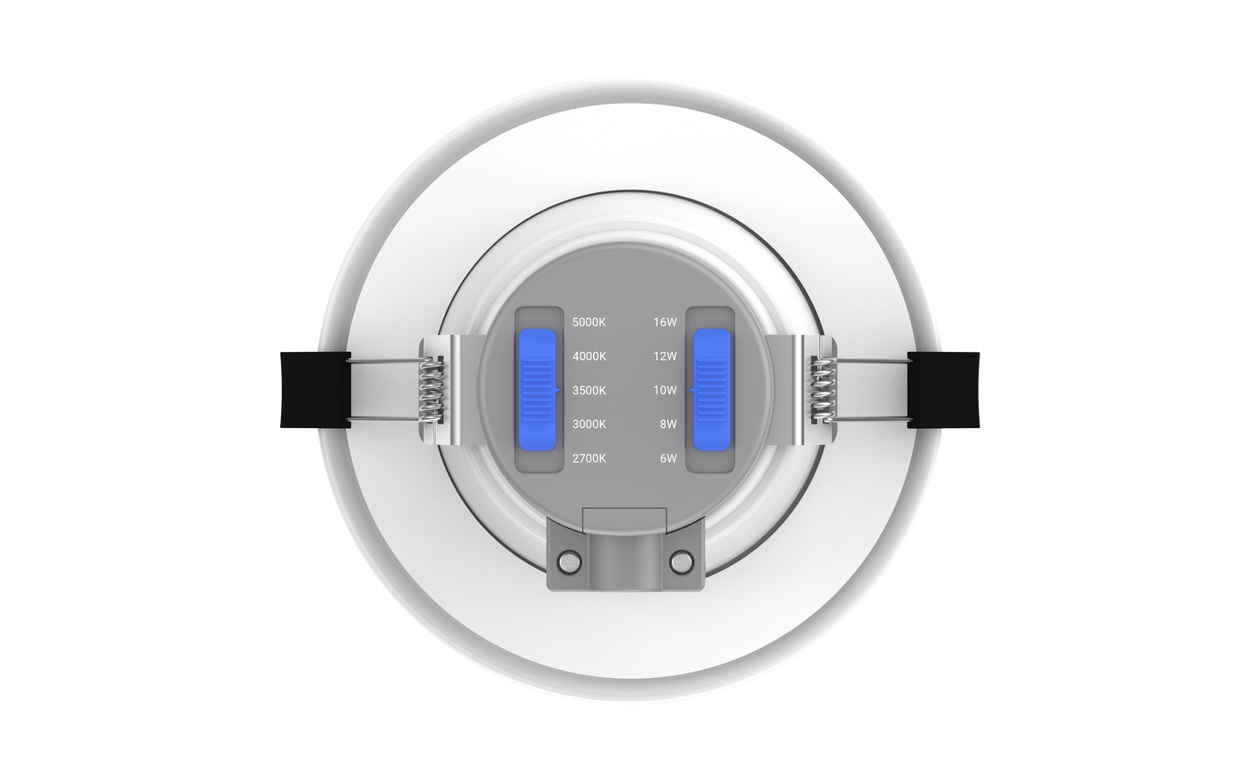 4" LED Round Commercial Downlight, 1600 Lumen Max, Wattage & CCT Selectable, 120-277V