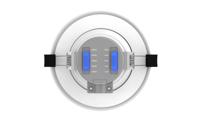 6" LED Round Commercial Downlight, 3600 Lumen Max, Wattage & CCT Selectable, 120-277V