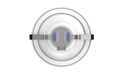 8" LED Round Commercial Downlight, 4200 Lumen Max, Wattage & CCT Selectable, 120-277V