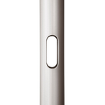 Quick Ship - 12 Foot Round Tapered Direct Burial Aluminum Light Pole, Dark Natural Aluminum Finish