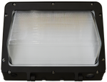 LED Traditional Wall Pack, 9798 Lumen Max, Wattage and CCT Selectable, 120-277V, Tempered Glass Lens