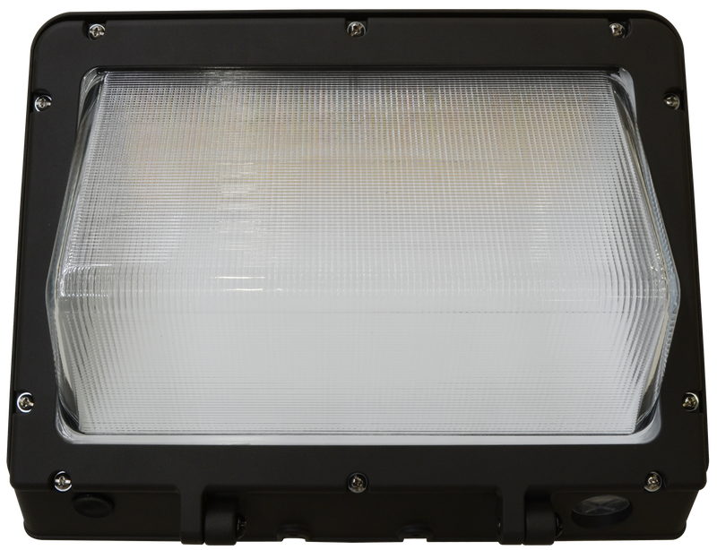 LED Traditional Wall Pack, 13,800 Lumen Max, Wattage and CCT Selectable, 120-277V, Tempered Glass Lens