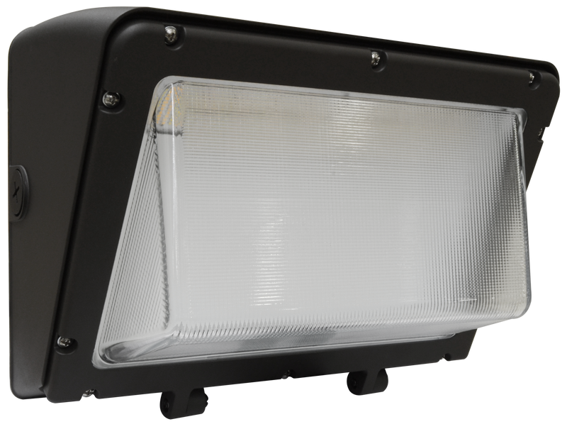 LED Traditional Wall Pack, 13,800 Lumen Max, Wattage and CCT Selectable, 120-277V, Tempered Glass Lens