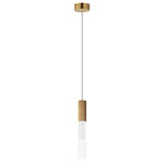 Reeds 1-Light LED Pendant, 400 Lumens, 5W, 120-277V, 3000K, Black or Gold finish