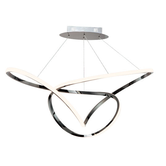 46" Perpetual LED Pendant, 4,410 Lumens, 63W, 120V, 3000K, Black Chrome or Brushed Champagne