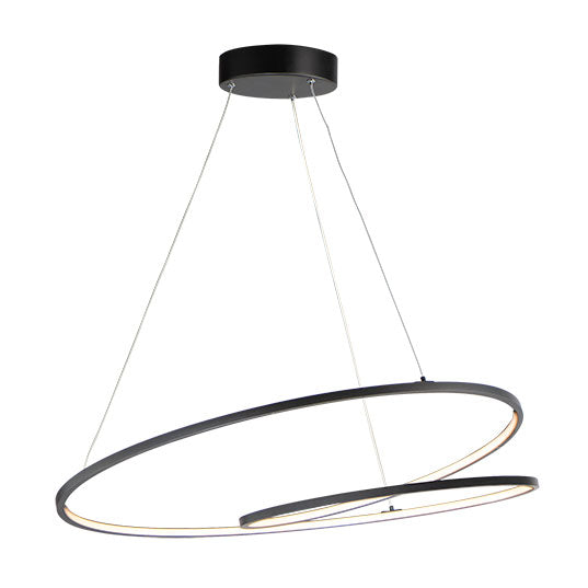 31.5" Signature LED Pendant, 6,860 Lumens, 98W, 120V, 3000K, Black or Matte Silver Finish