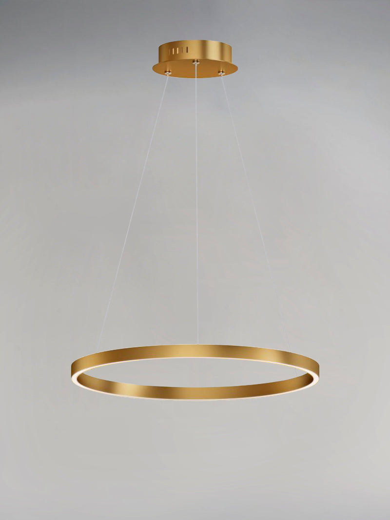 24" Hover LED Pendant, 2,000 Lumens, 27W, 120V, 2700-6000K CCT, Black or Gold Finish