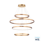 4-Tier Hover LED Pendant, 11,200 Lumens, 160W, 120-277V, 2700-5000K CCT, Black or Gold Finish